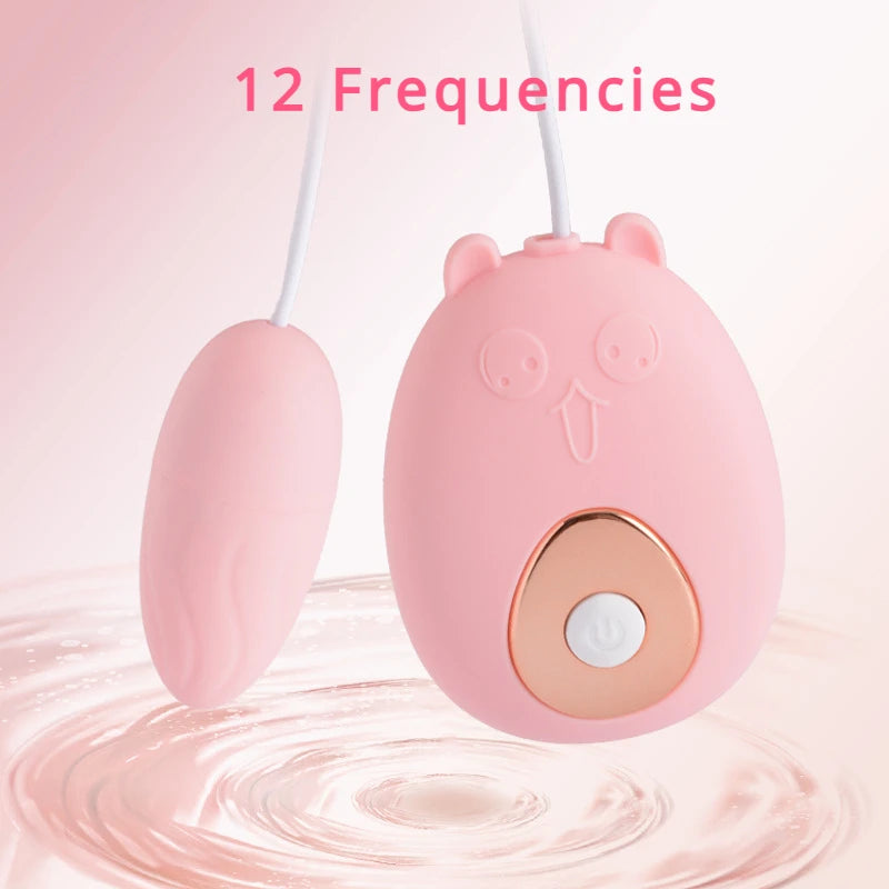 ดิลโด้แบบสั่นขนาดเล็กสำหรับผู้หญิง12โหมดกระตุ้นไข่ vibrator Wanita เซ็กซ์ทอยสั่นได้สำหรับผู้ใหญ่