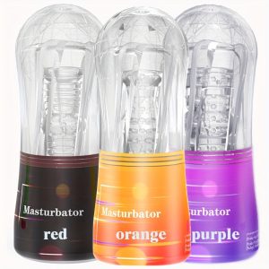 Transparent Crystal Masturbation Cup Male Use Masturbation Penis Exerciser Adult Supplies