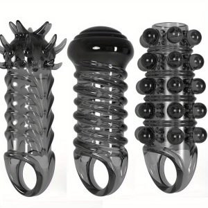 Men's Adult Sex Toy Penis Cover Sleeve Penis Extender Reusable Delay Ejaculation Add More Fun And Excitement