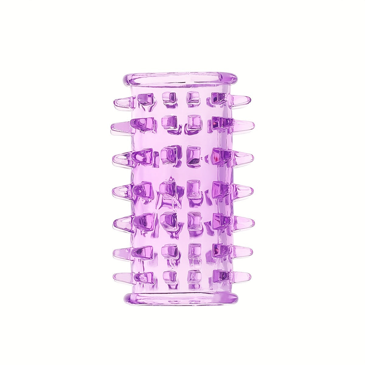 2.72inch Purple Penis Sleeve, Waterproof And Skin-friendly TPE Material, Prickly Texture Design, Physical Sensitivity Reduction, Enhance Erect, Delay Ejaculation Lasting Ring, Sex Toys For Men Or Couples