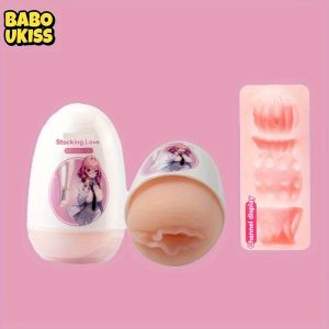 Adult Sex Toy: TPE Material, Portable Airplane Egg for Men's Pleasure