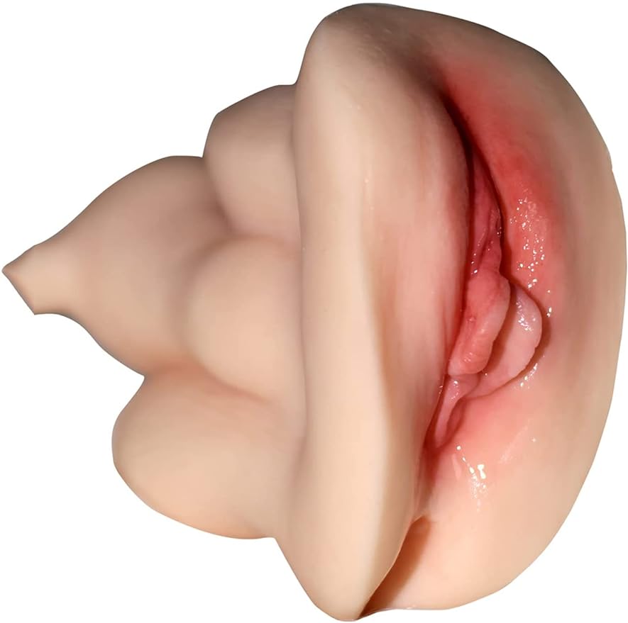 Vibrating Womb Masturbator, Male Masturbators Pocket Pussy Realistic Stroker Lifelike Vaginal Oral Sex Toys for Man Masturbation