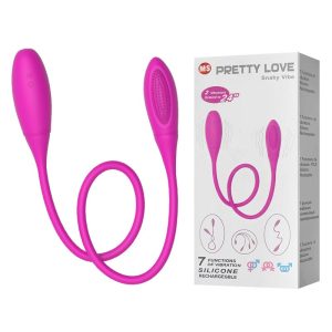 7 Speed Silicone Snaky Double Vibration USB Rechargeable G-spot Vibrator Bullet Adult Sex Products for Couple Toys