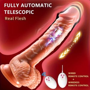 Thrusting Dildo Vibrator For Women, 3 In 1 Realistic Vibrating Dildo With 3 Insertion And 6 Vibration Modes, Remote Control Sex Toy For Female Sexual Pleasure, Adult Toys Female Adult