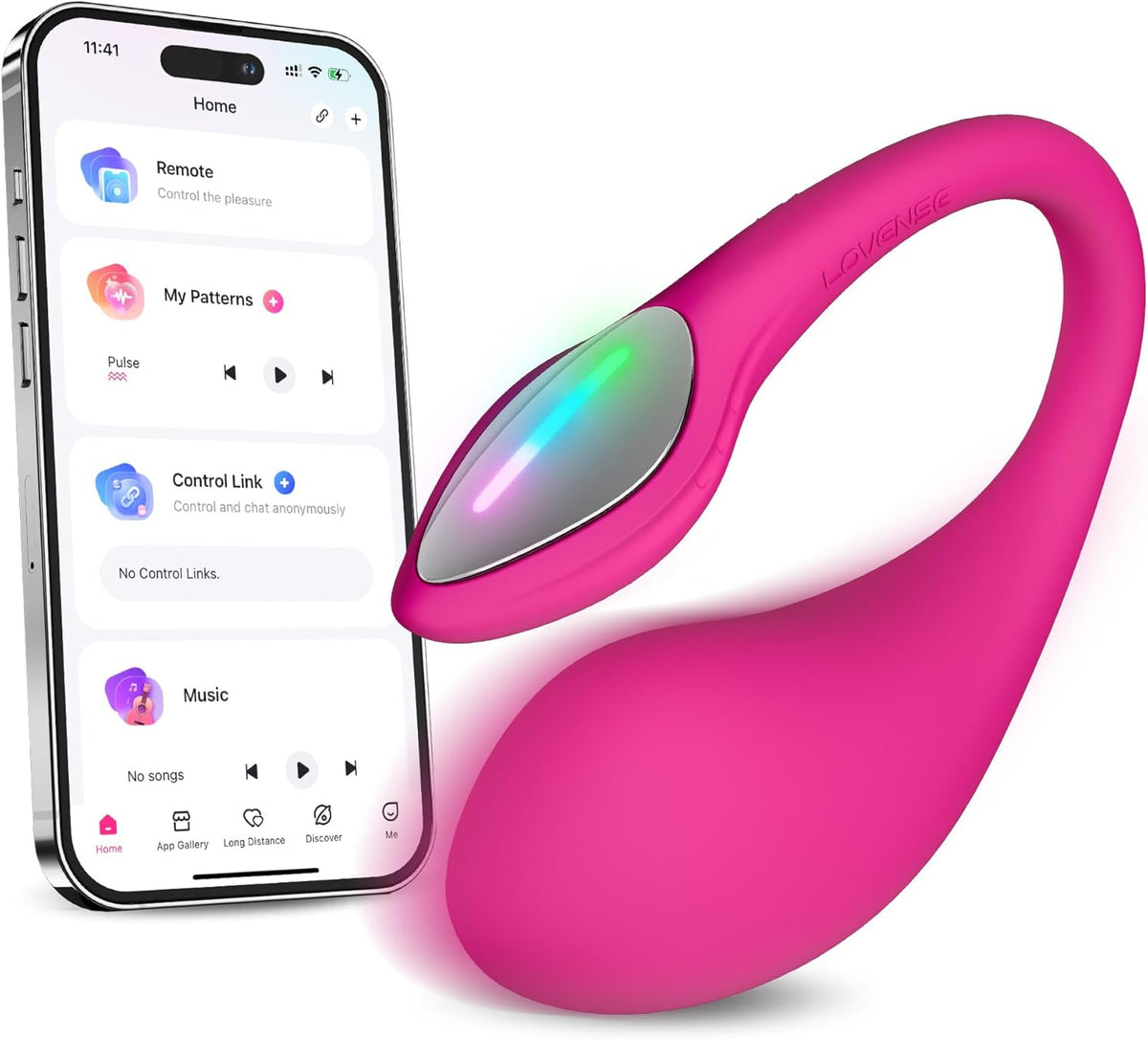 LOVENSE Lush 4 Remote Control G-spot Vibrator, Wearable Long Distance Adult Sex Toys