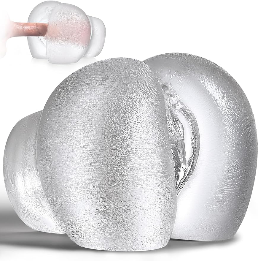 Male Masturbators Sex Toy - Clear Sex Doll for Penis Stroker with Virgin Vagina and Anal, Scaled-Down Size Pocket Pussy Ass with 2 Hole, Flesh Light Blowjob Machine Male Adult Sex Toys & Games, 5.5LB