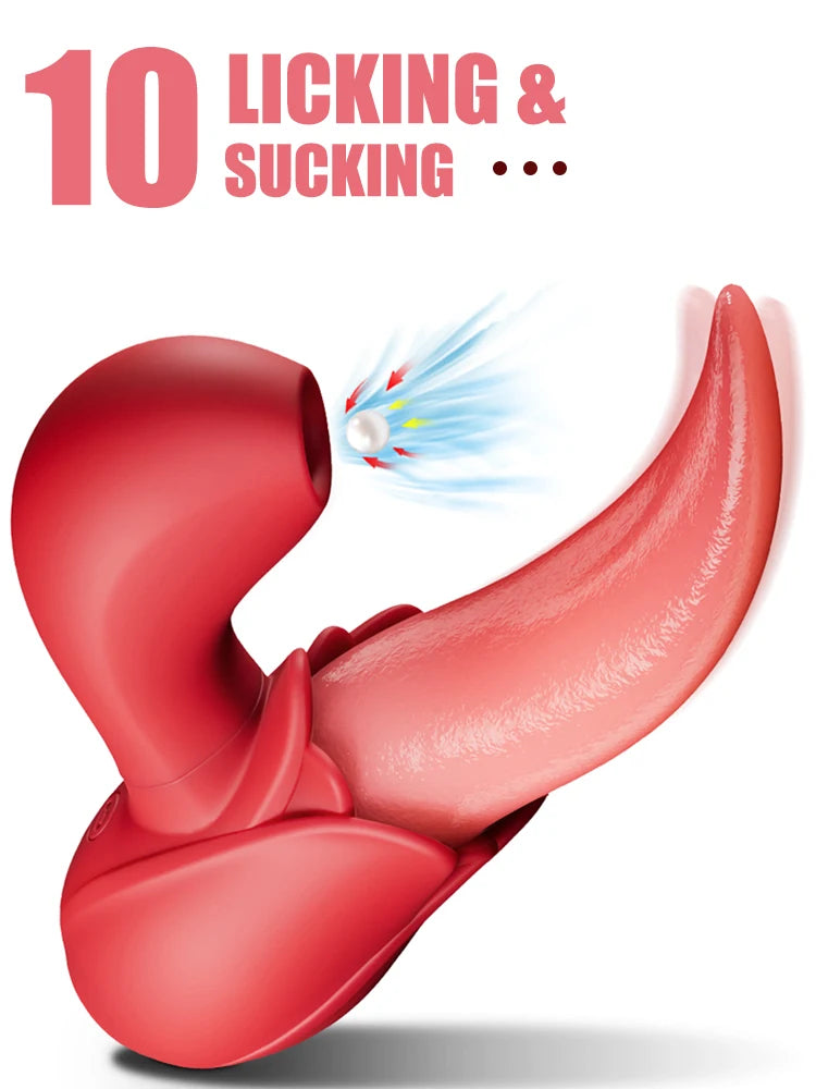 Tongue Sucking Vibrators For Women For Women Nipple G Spot Vagina Clitoris Stimulator Female Silicone Massager Adult Sex Toy