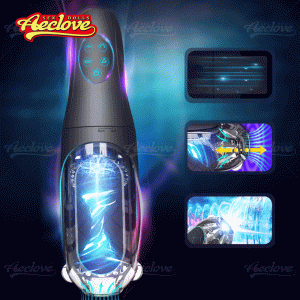 Aeclove อัตโนมัติ Vibrators สำหรับชายที่มีประสิทธิภาพหนีบและดูดพ็อกเก็ตหีชาย Masturbators ของเล่นช่องคลอดที่สมจริงนุ่ม