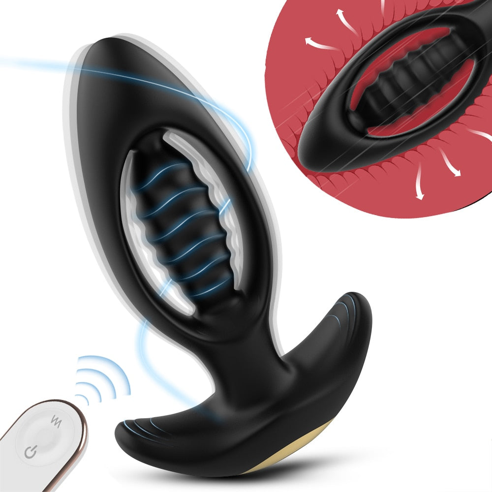 การสั่นสะเทือน Butt ปลั๊ก Dildo Vibrator นวดไร้สายรีโมทคอนโทรล Anal Plug G-Spot กระตุ้นของเล่นเพศสำหรับ Man/ผู้หญิง