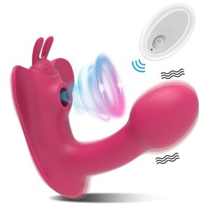 Clitoral Sucking Vibrator หญิงรีโมทคอนโทรล Clit Sucker Clitoris Stimulator จริง Dildo สั่นเซ็กซ์ทอยสำหรับผู้หญิงผู้ใหญ่18