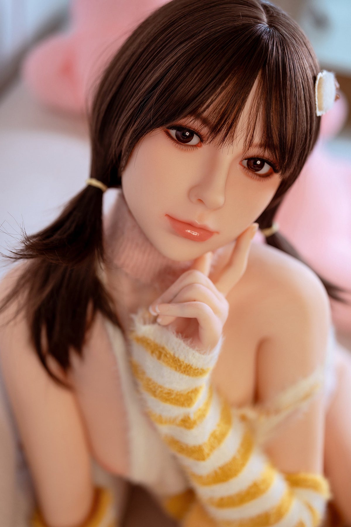 Norma / 150cm Head Full TPE Asian Girl Realistic Flat Chest Sex Doll [thdoll-1008]