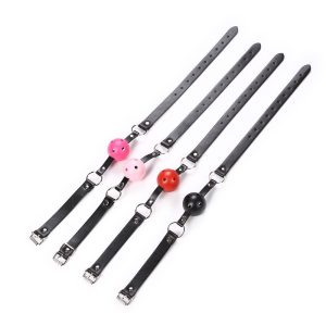 Factory Direct Sale BDSM Bondage Fetish Mouth Restraints Sex Products Sex Toy Set Silicone Ball Gag