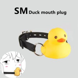 น่ารักหนังสายรัดปากซิลิโคนเป็ด Gag ปากปลั๊กคู่รักเจ้าชู้ Bdsm ของเล่นเซ็กซี่ผู้หญิงผู้ใหญ่เกมอุปกรณ์เสริมเพศสัมพันธ์ CF580