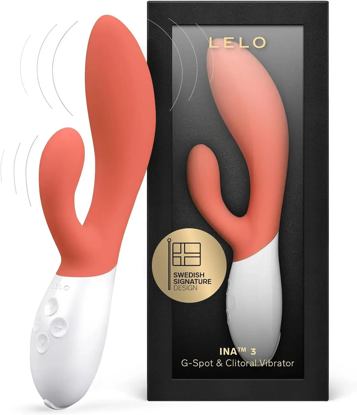 LELO INA 3 G Spot Rabbit Vibrator Clitoral Rabbit Vibrador for Women Rabbit Sex Toy for Women with 10 Vibrating Modes,Adult Toys