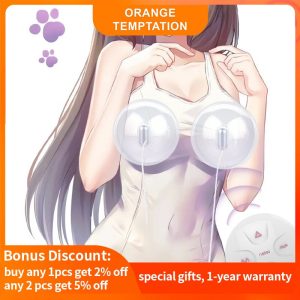 Leten Breast Pump Sex Toys for Women Nipple Sucker Strecher Massager Remote Control Vibrators 10 Vibrating Mode Sucking Licking