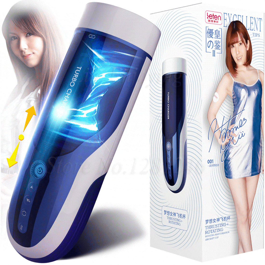 Leten Male Masturbation Cup Silicone Vagina Automatic Telescopic Piston Rotating Interactive Sex Moaning Sex Machine Toy for Men