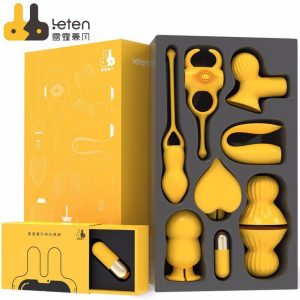 Leten Sexy Toys for Women Vibrators 7 Ways Play Clitoral Sucking Tongue Licking G Spot Dildo Rings Sucker Anal Plug Masturbators