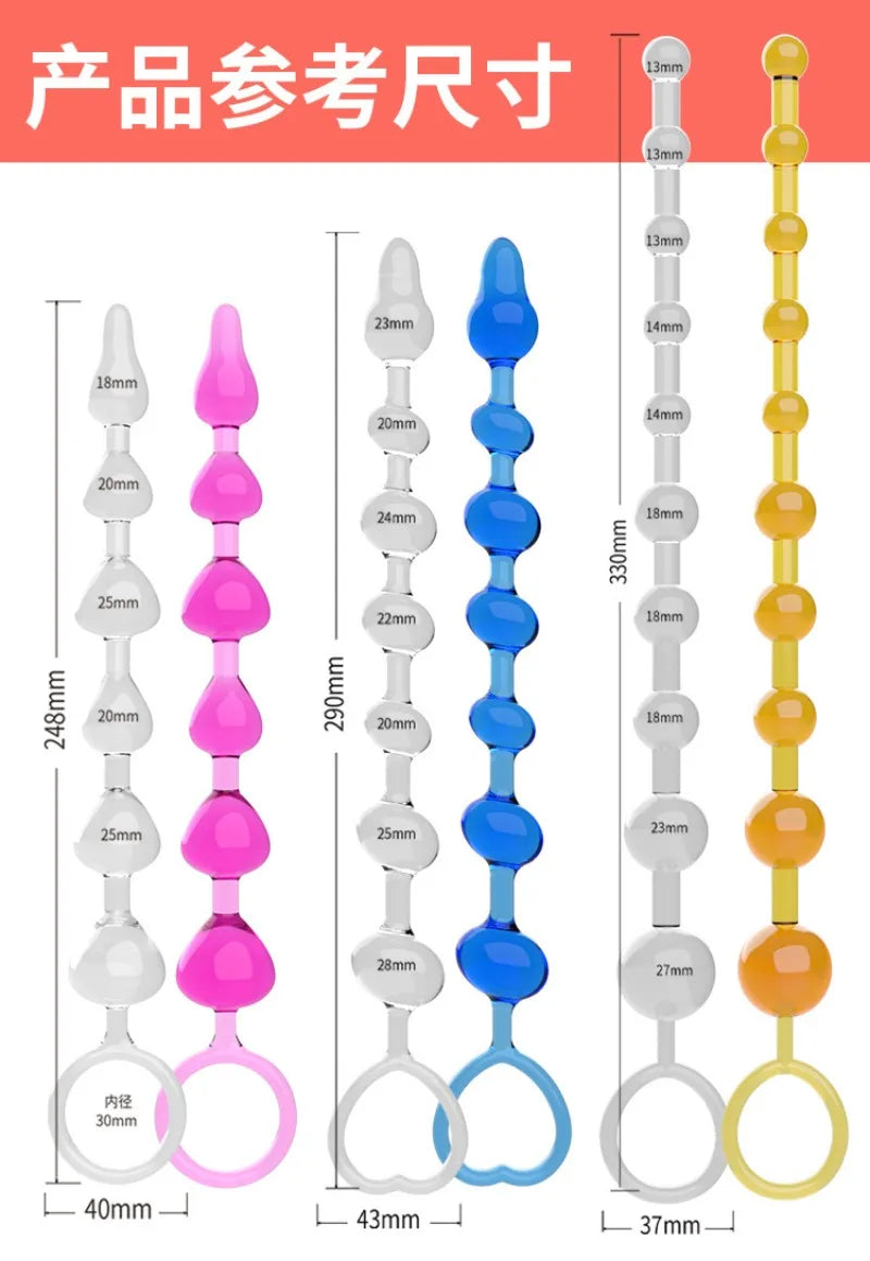Liquid Silicone Beads Anal Expansion Backyard Speculum Pulls Ass Massage Anus G-spot Erotic Expander Unisex Flirt Training Game
