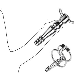 Male Urethra Catheter Sex Toys for Men Penis Ring Metal 7mm Urethral Sound Urethral Dilator Delay Ejaculation Penis Plug for Men