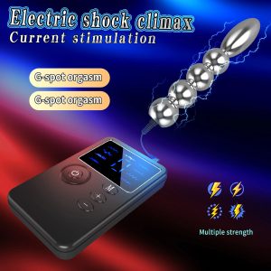 New Dual Output Electric Shock Host Electrosex Electroshock Anal Butt Plug , Electrostimulator Anal Bdsm Adult Sex Toys , E-stim