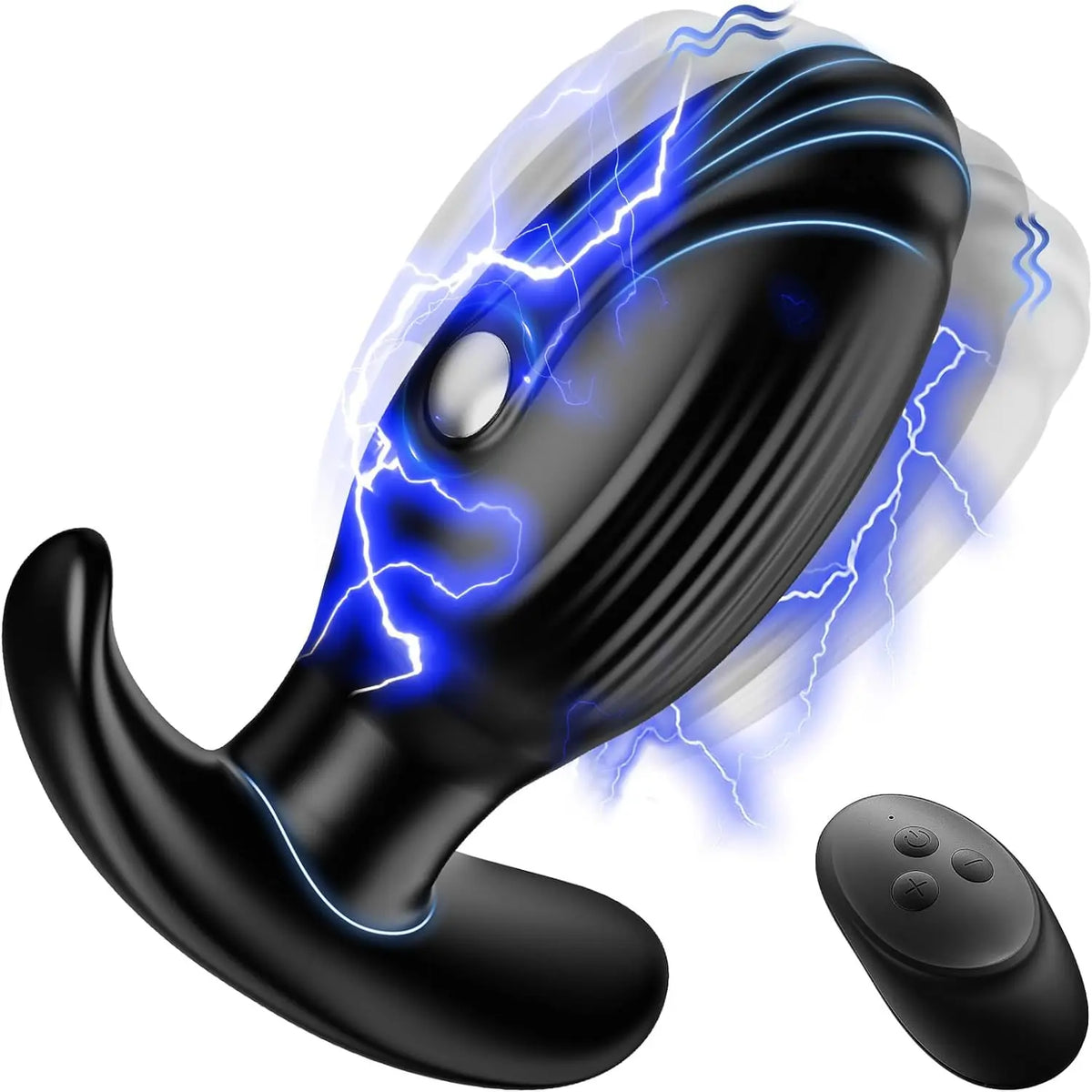 Electric Shock Anal Plug Vibrator Prostate Massager Wireless Buttplug 10 Vibrating & 3 Pulsed Modes Sex Toys for Couple Gay Women