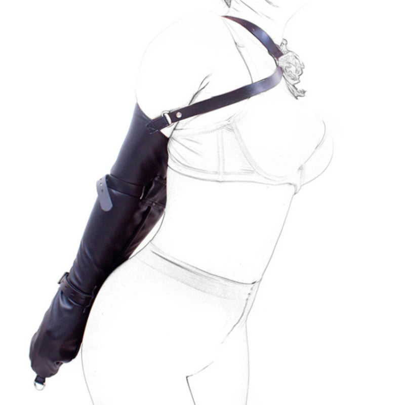 Adult Erotic Arm Restraints Sleeves BDSM Women's Bondage Leather Handcuffs Restraints Alternative Flirting Prison Toys Foreign