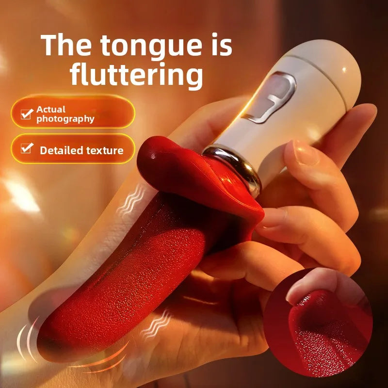 Powerful Tongue Licking Vibrator Adult Sex Toy For Women Female Masturbation Nipple Vagina Clitoris Stimulator G Spot Vibrators