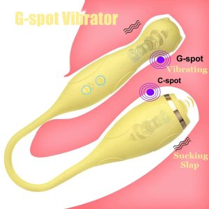 Women Vibrator Sex Toys Rechargeable Vibrating Suckers and G-spot Nipple Clit Stimulator Slap Vibrations For Adults Masturbator