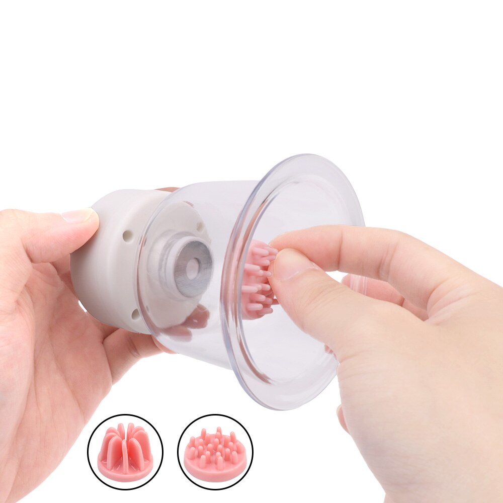 Sex Toys for Women Bra Massager Rotate Stimulation Breast Pump Breast Enlargement Vibrator Licking Nipple Sucker Sex Shop