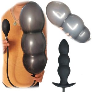 Silicone Inflated Super Big Anal Plug Dildo 13cm Huge Anal Dilator Prostate Massage Anus Extender G Spot Stimulator Sex Toys
