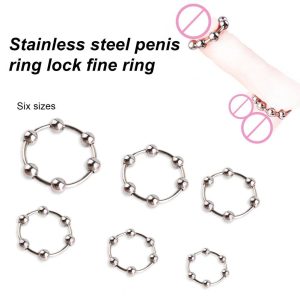 Stainless Cock Ring Sex Increase Orgasms Easy To Use Safe  Delay Ejaculation Lock Ring for Men Foreskin Corrector Rings