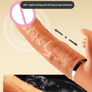 มือถือ Thrusting Dildo Vibrator สำหรับผู้หญิง Clit เลียของเล่นผู้ใหญ่เครื่องช่องคลอดช่องคลอดเครื่องมือหญิง Masturbator