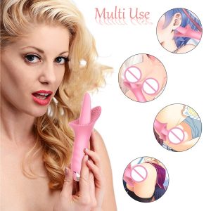 Vaginal Massage G Spot Clitoral Vibrator Tongue Licking Clit Tickler Sex Toys for Women 10 Modes Vibrating Adult Orgasm Product