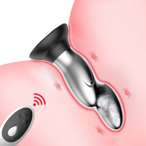 โลหะ Vibrator Anal เสียบของเล่นเพศสำหรับผู้ชาย Anal Massager สแตนเลส Butt Plug G-Spot Anus Stimulator Remote ช่องคลอด Vibrator