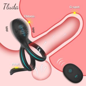 Wireless Couple Ring Sex Toys for Mens Penis Cock Vibrator Ring Cockring Retardant Ejaculation Delay Remote Control