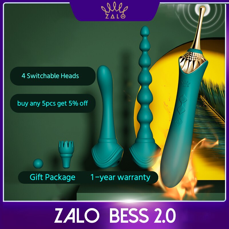 ZALO BESS 2.0G-Spot Vibrator ซิลิโคนกระตุ้น Clitoral Usb คู่มอเตอร์ Retro Massager ผู้ใหญ่เซ็กซ์ทอยสำหรับสตรี