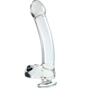 Extra-Large Clear Glass Dildo – G-Spot & Prostate Massager for Women & Men