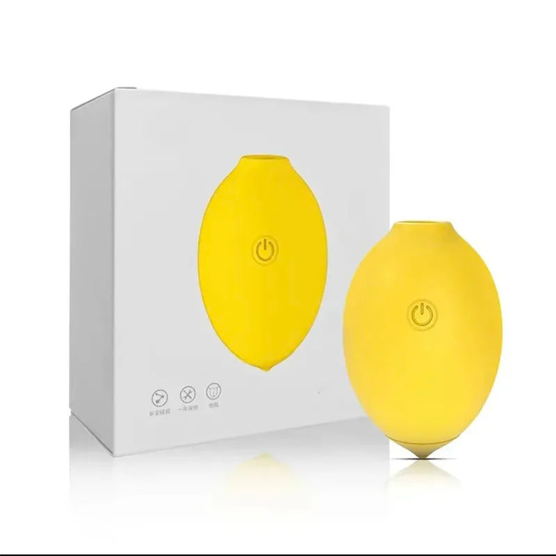 Lemon Vibrating Clitoral Sucking Egg - Pulse Wave Massager & Licking Toy